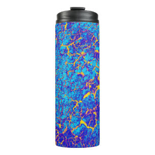 Uniek digitaal Abstract kleurenpatroon Thermosbeker