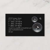 Uniek DJ-muziekVisitekaartje Visitekaartje (Achterkant)