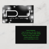 Uniek DJ-Visitekaartje met lampjes Visitekaartje (Voorkant / Achterkant)