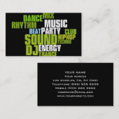 Uniek DJ-Visitekaartje Visitekaartje (Voorkant / Achterkant)