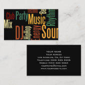 Uniek DJ-Visitekaartje Visitekaartje (Voorkant / Achterkant)