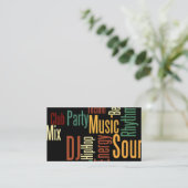 Uniek DJ-Visitekaartje Visitekaartje (Staand voorkant)