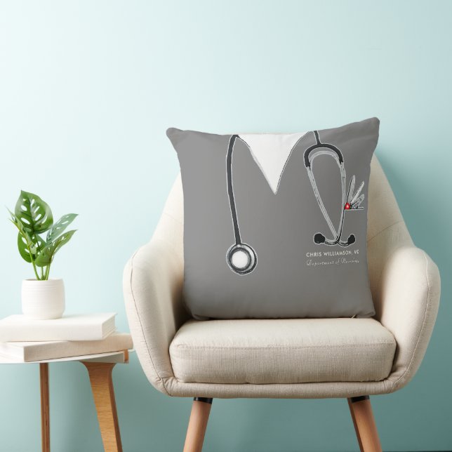 Uniek doktersgeschenk kussen (Stoel)