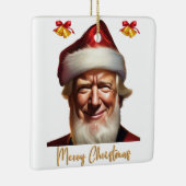 Uniek Donald Trump Kerstornament Keramisch Ornament (Rechts)