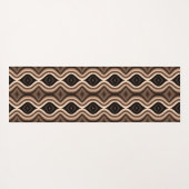 Uniek donkerbruin patroon yogamat (Achterkant (horizontaal))