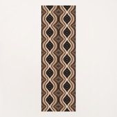 Uniek donkerbruin patroon yogamat (Voorkant)