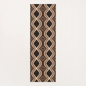 Uniek donkerbruin patroon yogamat (Achterkant)