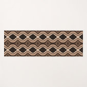 Uniek donkerbruin patroon yogamat (Voorkant (horizontaal))