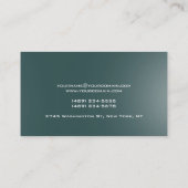 Uniek donkergrijs Visitekaartje (Achterkant)