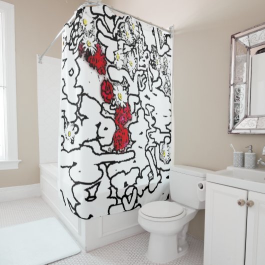 Uniek douchegordijn (In situ)