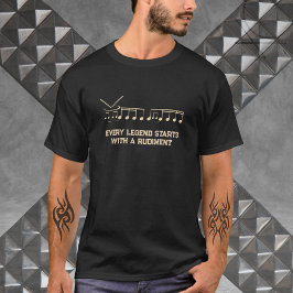 Uniek Drummer Rudiment Muzikant T-shirt