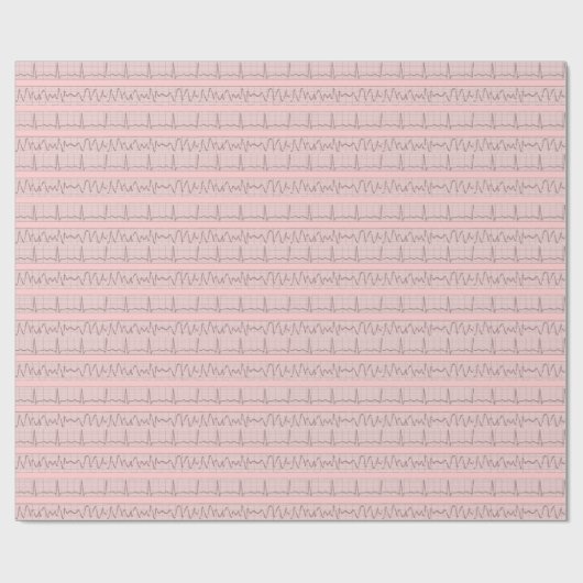 Uniek ECG Strips Wrapping Paper Cadeaupapier (Vlak)