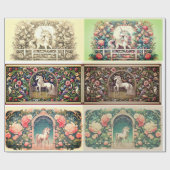 Uniek eenhoornwikkelpapier cadeaupapier (Vlak)