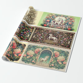 Uniek eenhoornwikkelpapier cadeaupapier