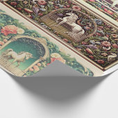 Uniek eenhoornwikkelpapier cadeaupapier (Hoek)