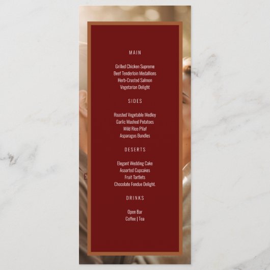 Uniek eenvoudig magazine cover menu (Achterkant)