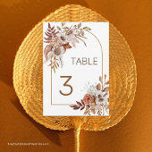 Uniek Eenvoudig Script Foto Trouwtafel Nummer Bedankkaart