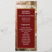 Uniek eenvoudig tijdschriftdekking Vlak Programma Programmakaart (Voorkant)