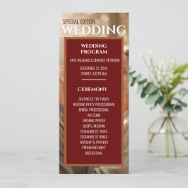 Uniek eenvoudig tijdschriftdekking Vlak Programma Programmakaart