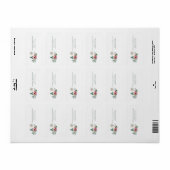 Uniek Elegaant Script Kerst Retouradres Label (Full Sheet)