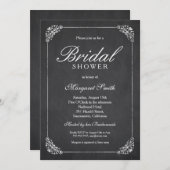 Uniek Elegant Chalkboard Creative Vrijgezellenfees Kaart (Voorkant / Achterkant)