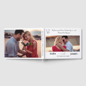 Uniek Elegant Fotobruiloft gastenboek (Volledig)