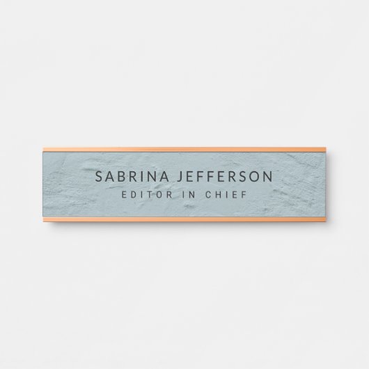 Uniek Elegant Gewoon Eenvoudig Minimalistisch Lich Deurbordje (Voorkant)