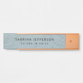 Uniek Elegant Gewoon Eenvoudig Minimalistisch Lich Deurbordje (Voorkant)