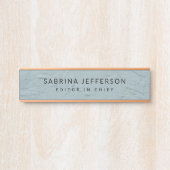 Uniek Elegant Gewoon Eenvoudig Minimalistisch Lich Deurbordje (Voorkant)