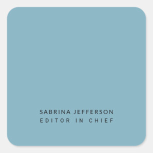 Uniek Elegant Gewoon Eenvoudig Minimalistisch Lich Vierkante Sticker