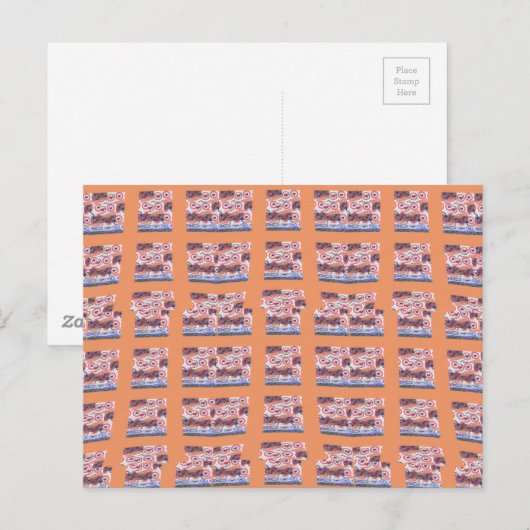 Uniek Elegant Hart-Patroon Kunstwerk voor Alle Lee Briefkaart (Voorkant / Achterkant)