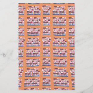 Uniek Elegant Hart-Patroon Kunstwerk voor Alle Lee Briefpapier