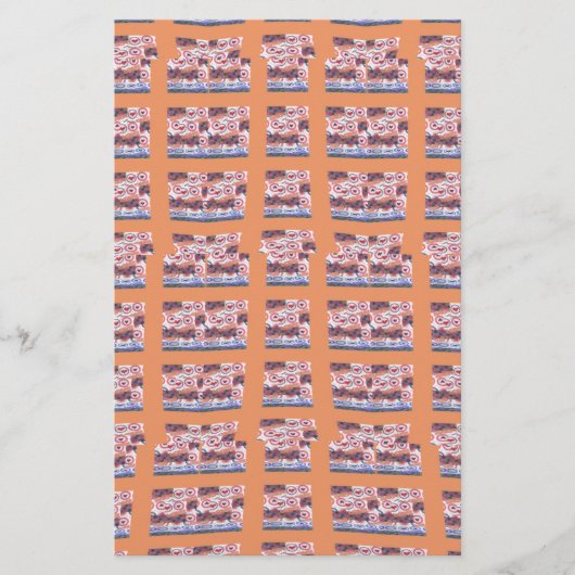 Uniek Elegant Hart-Patroon Kunstwerk voor Alle Lee Briefpapier (Voorkant)