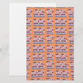 Uniek Elegant Hart-Patroon Kunstwerk voor Alle Lee Briefpapier (Voorkant / Achterkant)