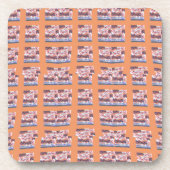 Uniek Elegant Hart-Patroon Kunstwerk voor Alle Lee Drankjes Onderzetter (Voorkant)