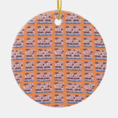 Uniek Elegant Hart-Patroon Kunstwerk voor Alle Lee Keramisch Ornament (Voorkant)