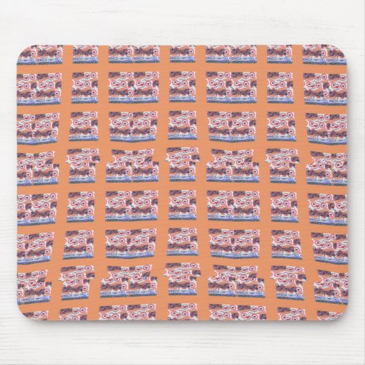 Uniek Elegant Hart-Patroon Kunstwerk voor Alle Lee Muismat (Voorkant)