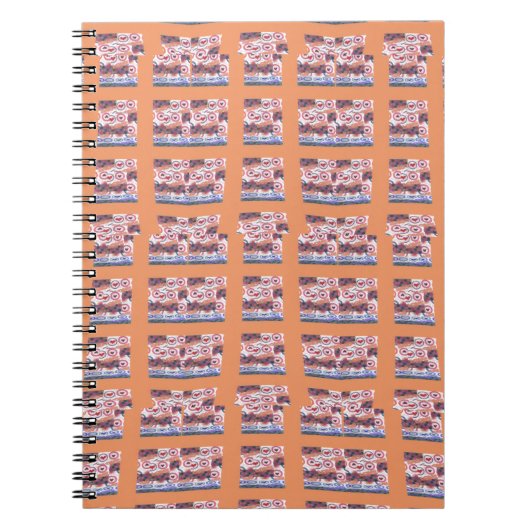 Uniek Elegant Hart-Patroon Kunstwerk voor Alle Lee Notitieboek (Voorkant)