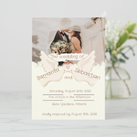 Uniek elegant ontwerp kaart (Staand voorkant)