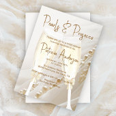 Uniek Elegant Parels & Prosecco Vrijgezellenfeest Kaart