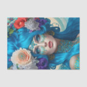 Uniek Elegant Victoriaans Vrouw Tissue Papier (Voorkant)