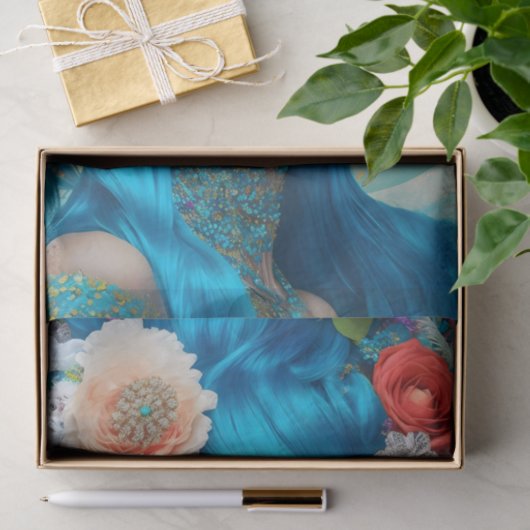 Uniek Elegant Victoriaans Vrouw Tissue Papier (Geschenk)