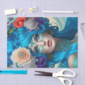 Uniek Elegant Victoriaans Vrouw Tissue Papier (Craft)