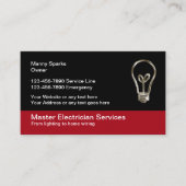 Uniek elektrotechnisch ontwerp visitekaartje (Voorkant)