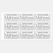 Uniek en creatief, wit en zwart waterdicht labels (Vel)