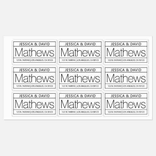 Uniek en creatief, wit en zwart waterdicht labels (Vel)