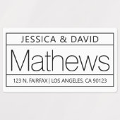 Uniek en creatief, wit en zwart waterdicht labels (Design 2)