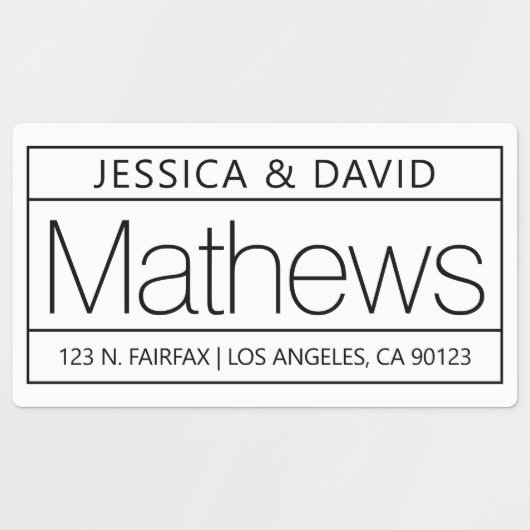 Uniek en creatief, wit en zwart waterdicht labels (Design 1)