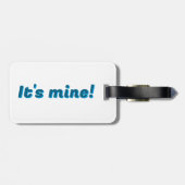 Uniek en karakteristiek bagagelabel "Het is van mi (Achterkant horizontaal)