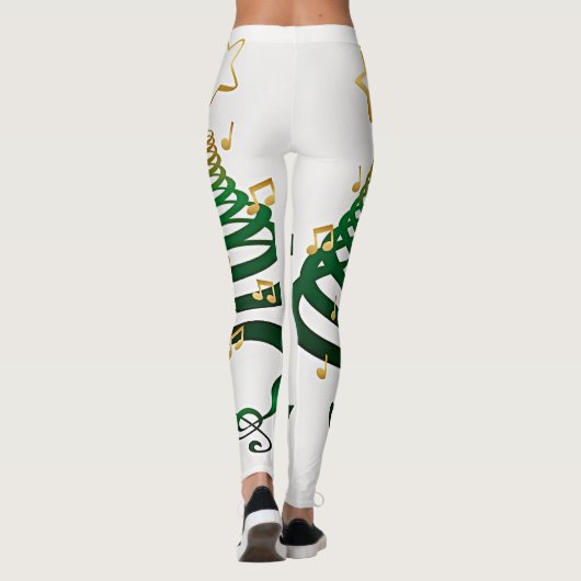 UNIEK EN KOOL *ZEER MOD CHRISTMAS TREES* LEGGINGS (Achterkant)